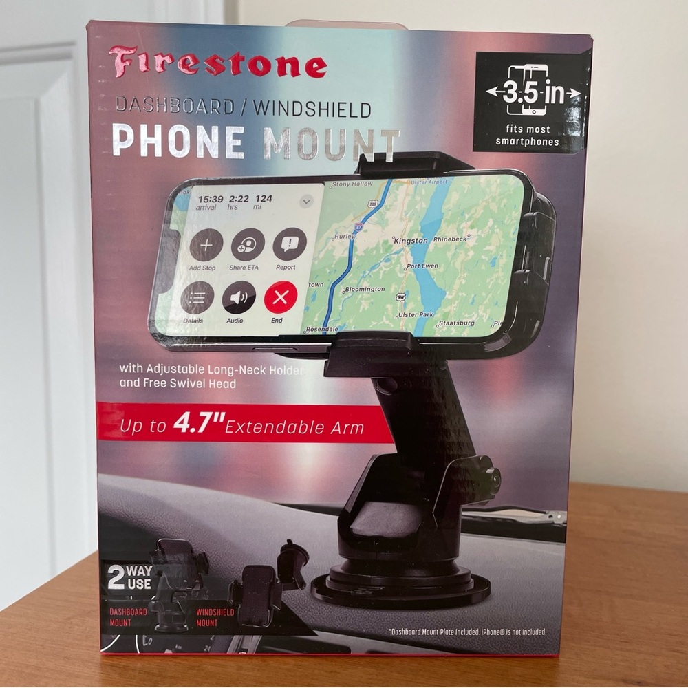 NIB Firestone Dash/Windshield Phone Mount